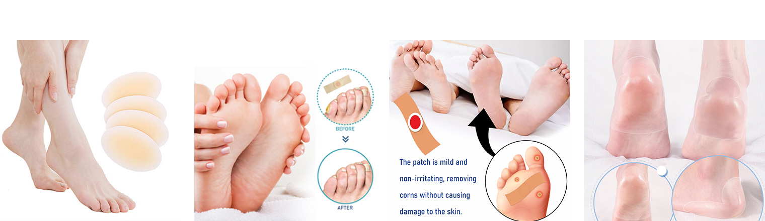 Soft and Comfortable Fleece Fabric Foam Foot Patch