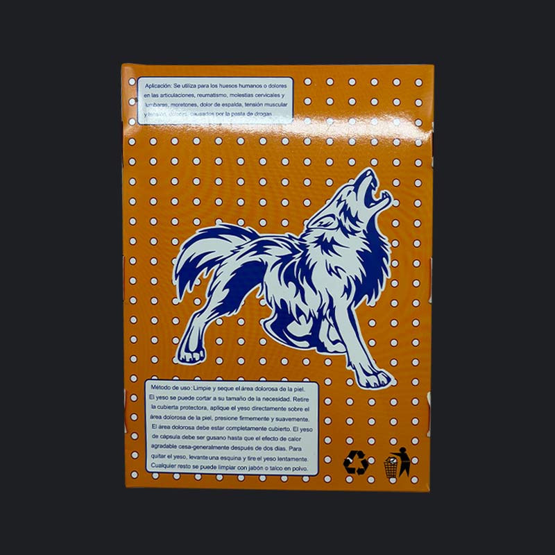 72 Pcs Porous Pain Relief Patch Paper Wolf Plaster