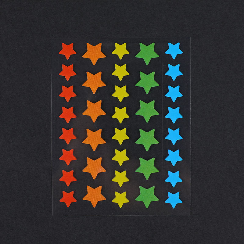 36pcs Rainbow Star Acne Patch（36 Pieces Size: This Set Contains 36*Patches. 12 mm (12 Pieces) And 10mm(24 Pieces)）