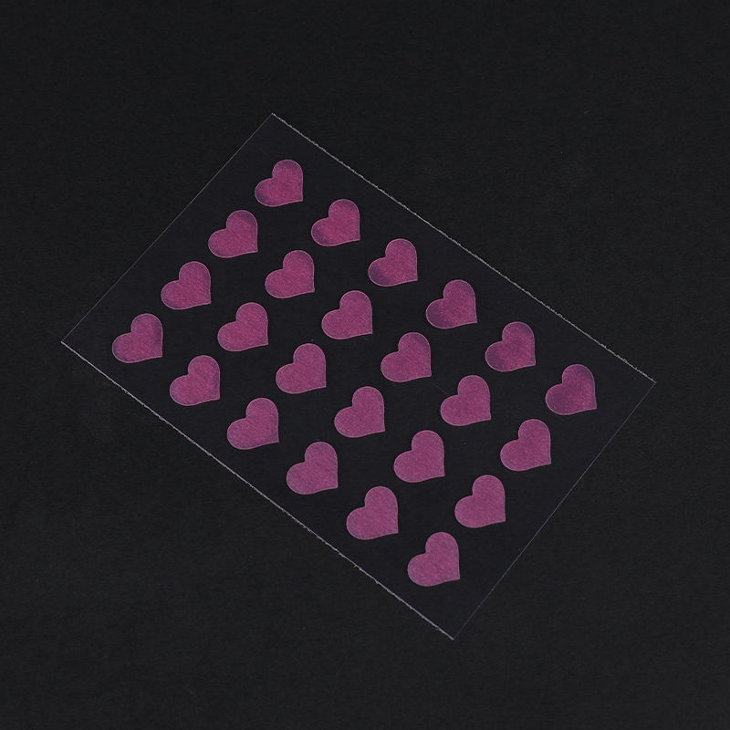24 Pcs Pink Heart-shaped Acne Patch with Hygienic Packaging（24 Pieces Size: This Set Contains 24*Patches. 12 mm (24 Pieces) ）