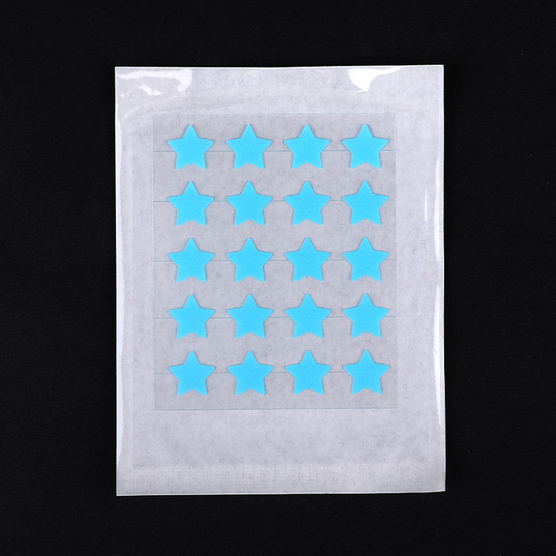 20pcs Blue Pentagram Straight Blade Acne Patch/Hydrocolloid Dressing（20 Pieces Size: This Set Contains 20*Patches. 12 mm (20 Pieces) ）